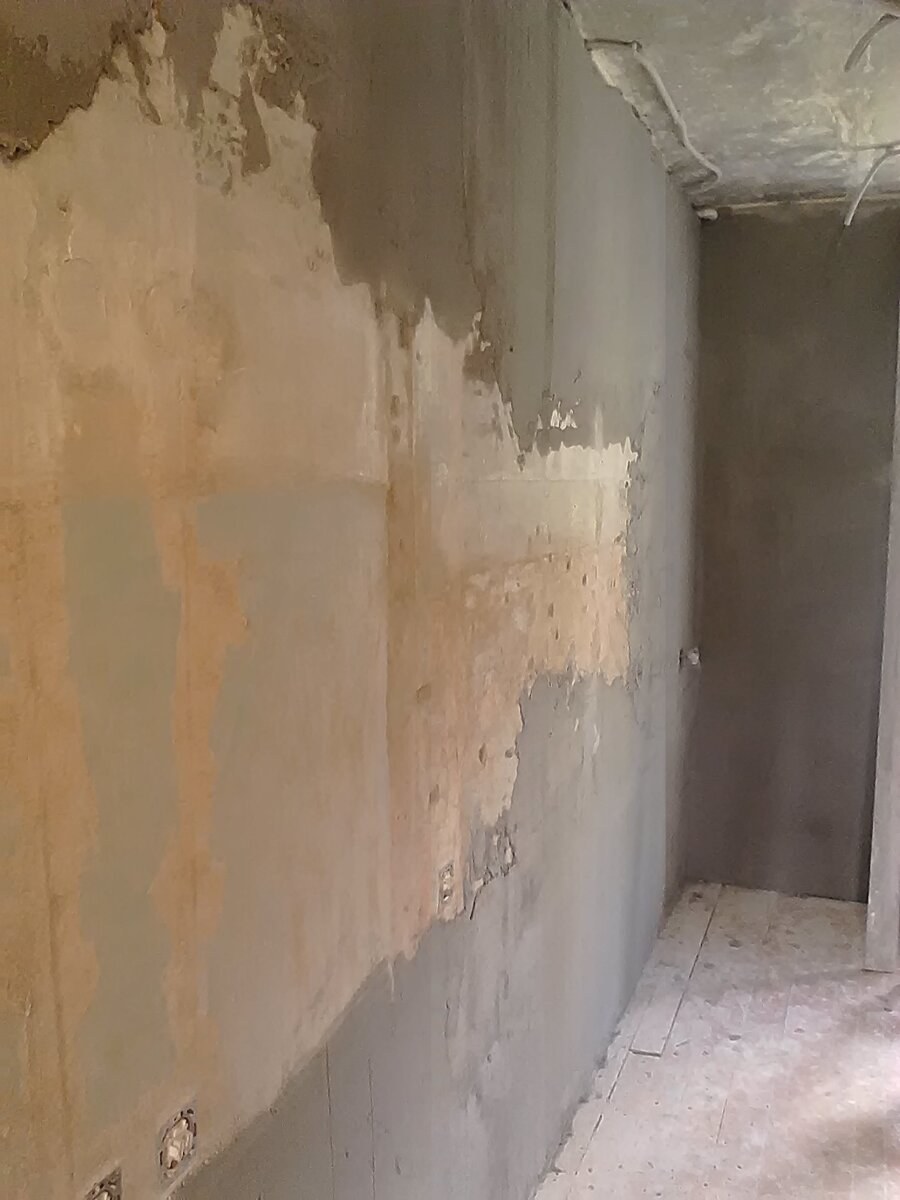 Штукатурка кривых стен