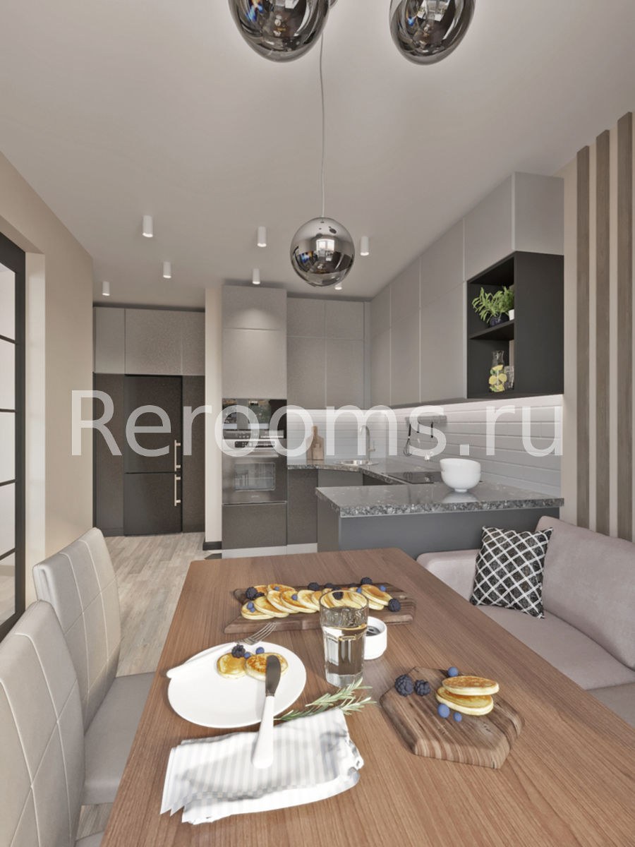 Дизайн проект двухкомнатной квартиры ЗАМИТИНО