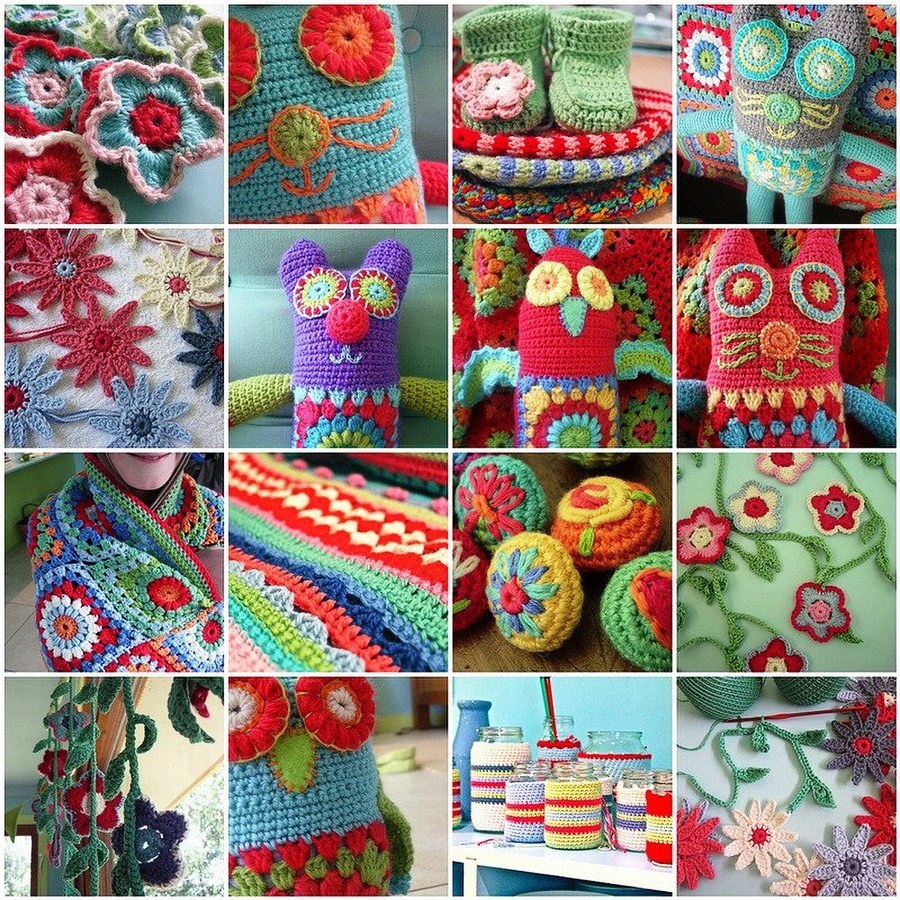 Из остатков пряжи