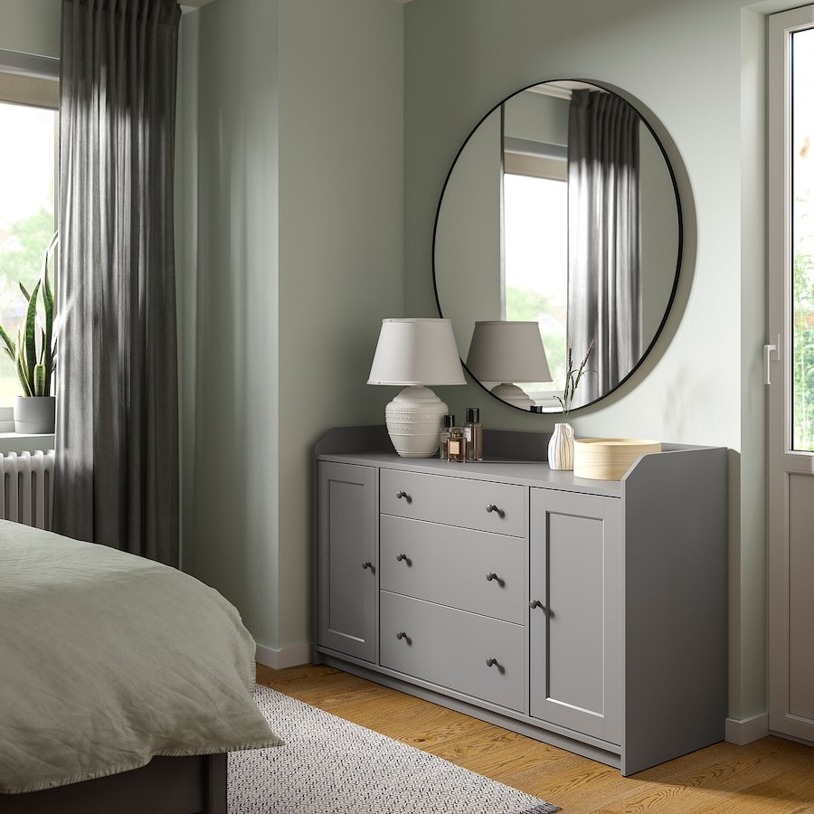 Hauga Хауга комод с 6 ящиками, белый138x84 см