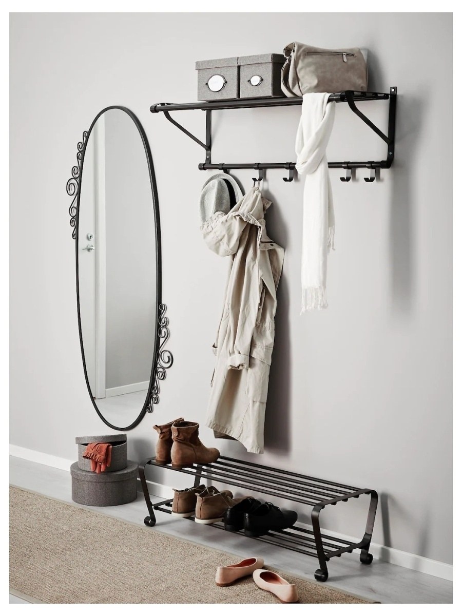 Lassbyn лассбюн зеркало настольное, темно-серый 17 см