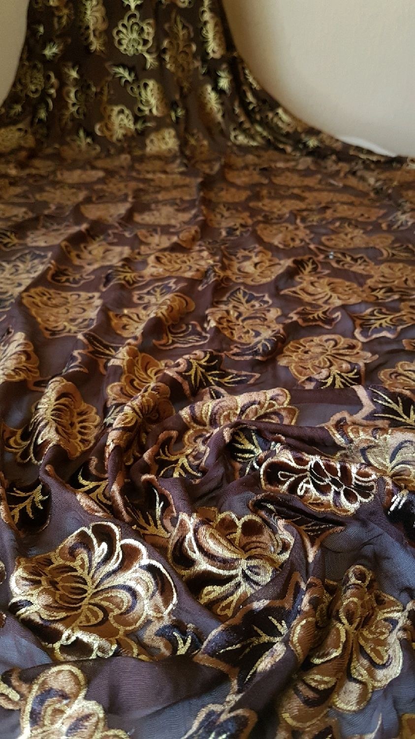 Ткань панбархат на шифоновой основе