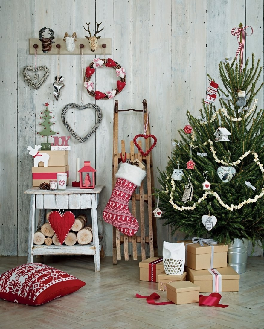 Новогодние декорации в скандинавском стиле