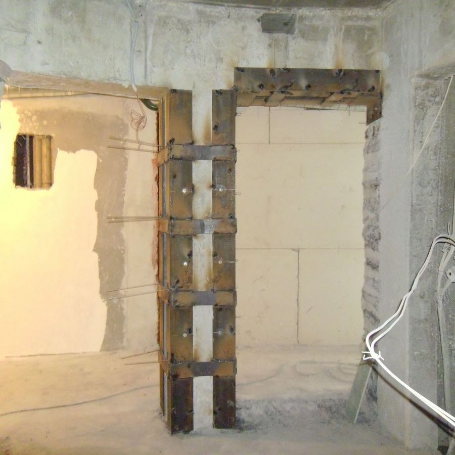 Усиление проема в стене