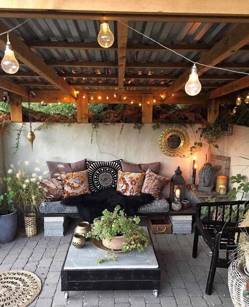 Интерьер веранды в деревенском стиле