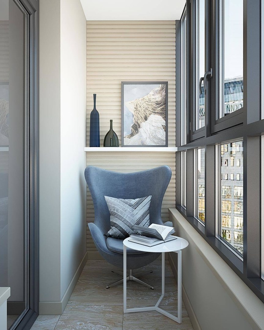 Интерьер балкона