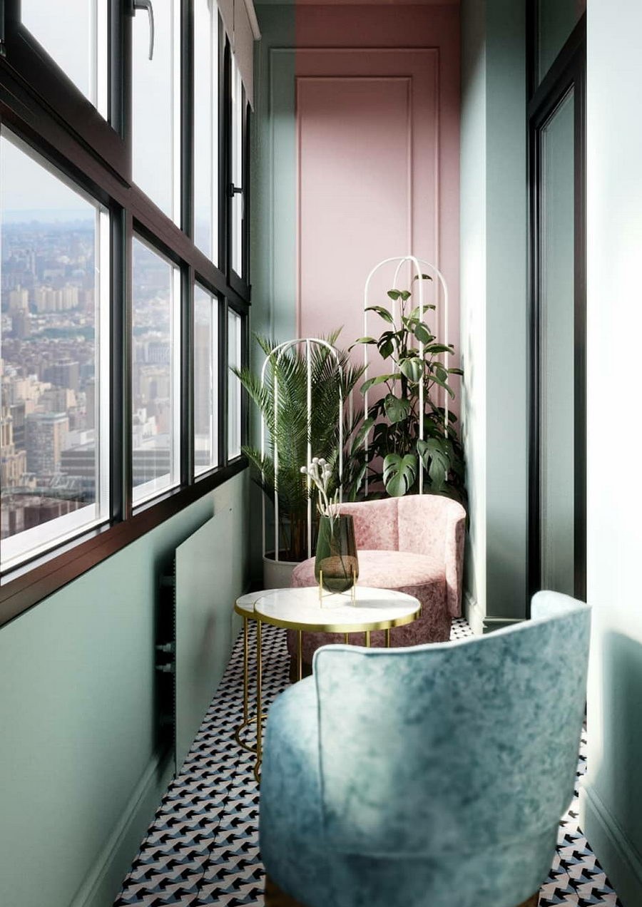 Интерьер балкона