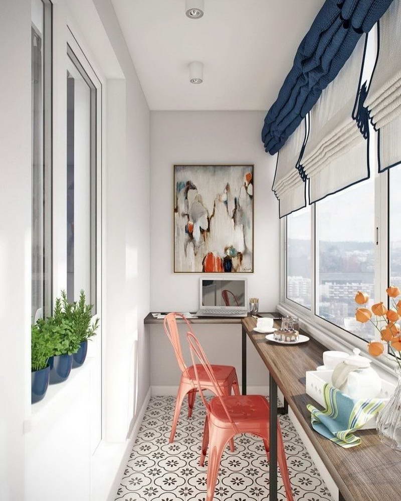 Балкон кирпичиками