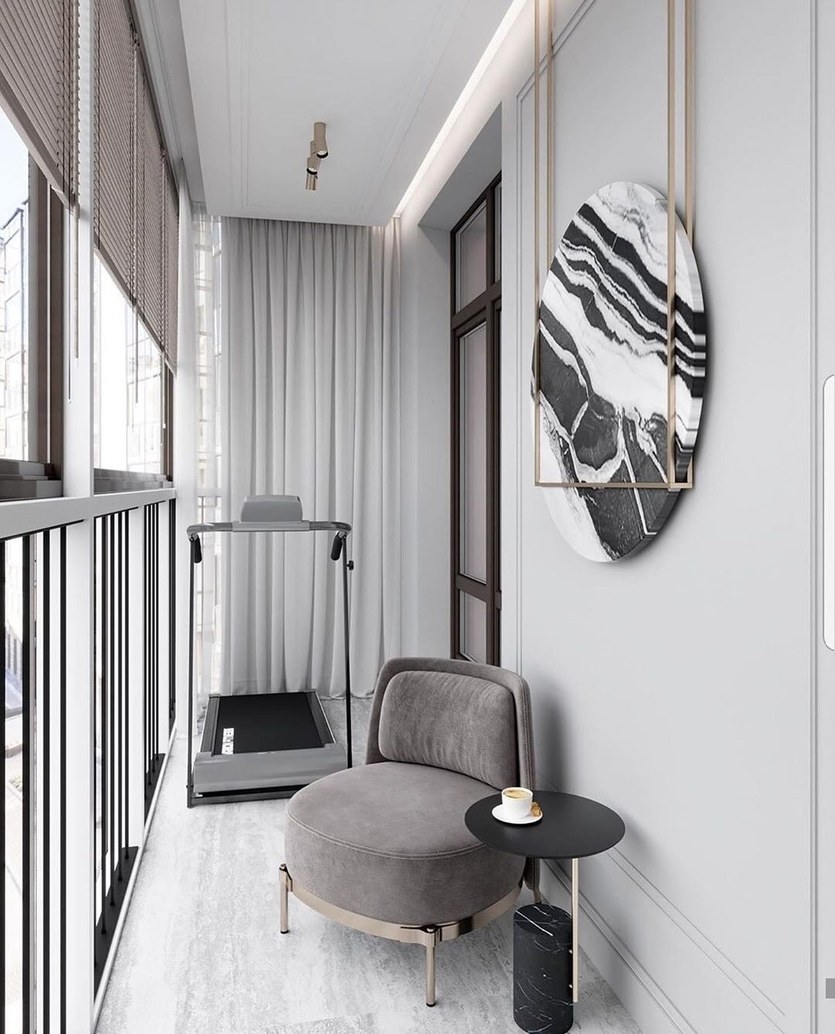 Интерьер балкона