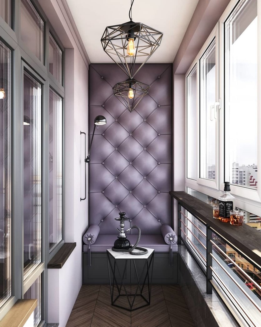 Балкон в стиле Сканди