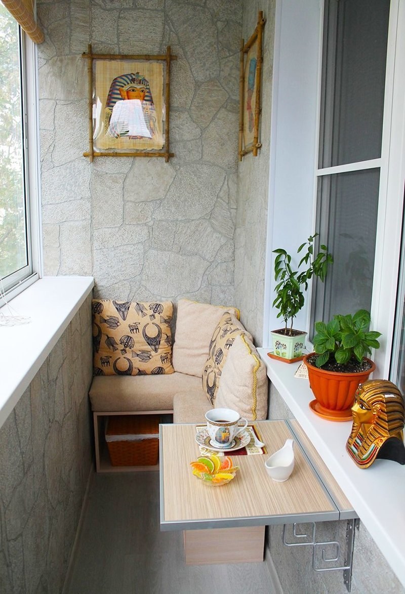 Интерьер балкона