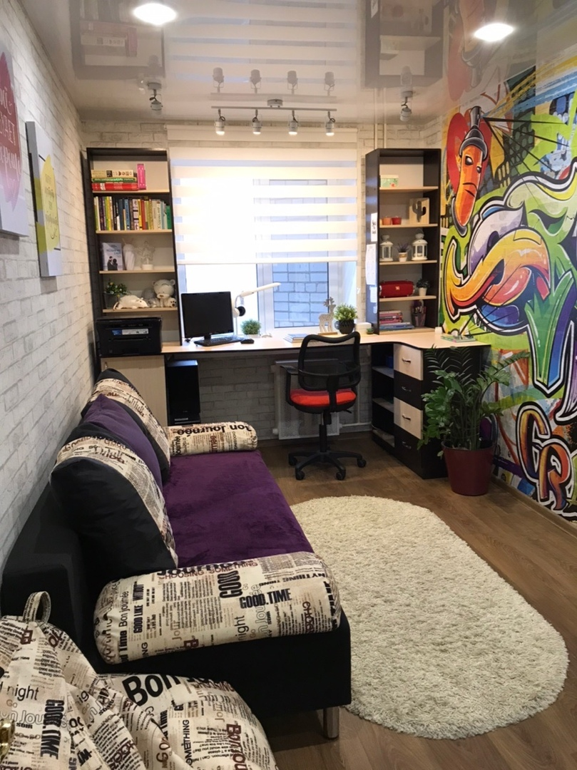 Прямоугольная комната для мальчика