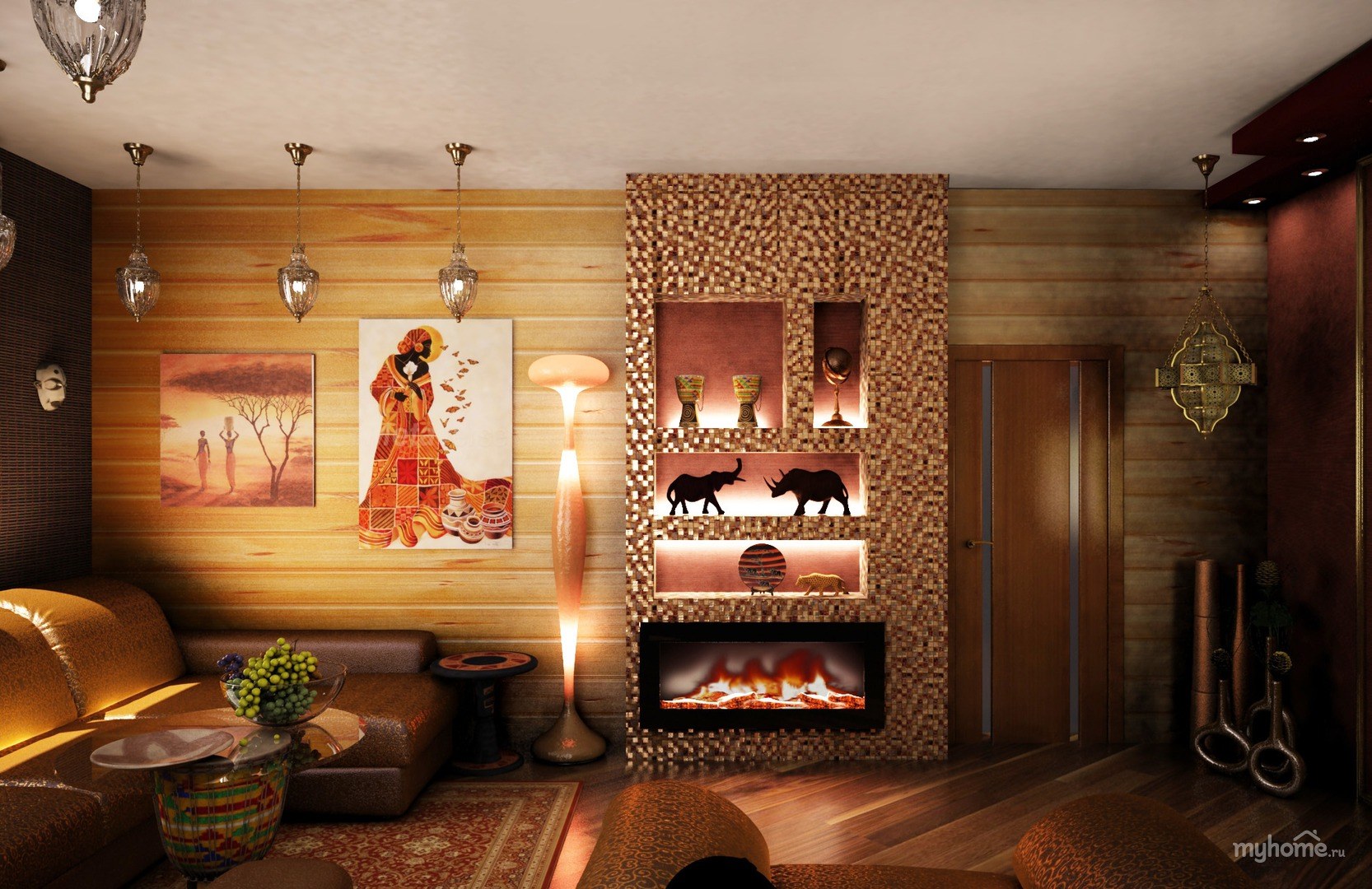 Африканский стиль в интерьере дома из бруса (70 фото) - красивые картинки и HD фото