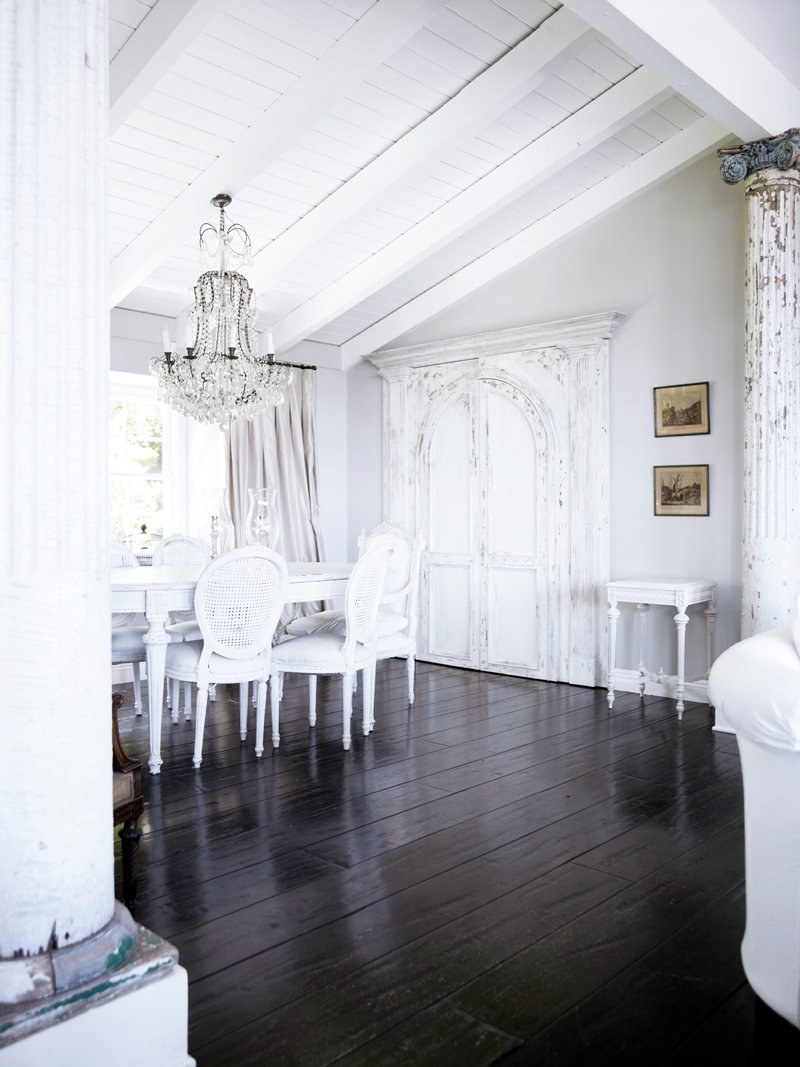 Белые стены в интерьере