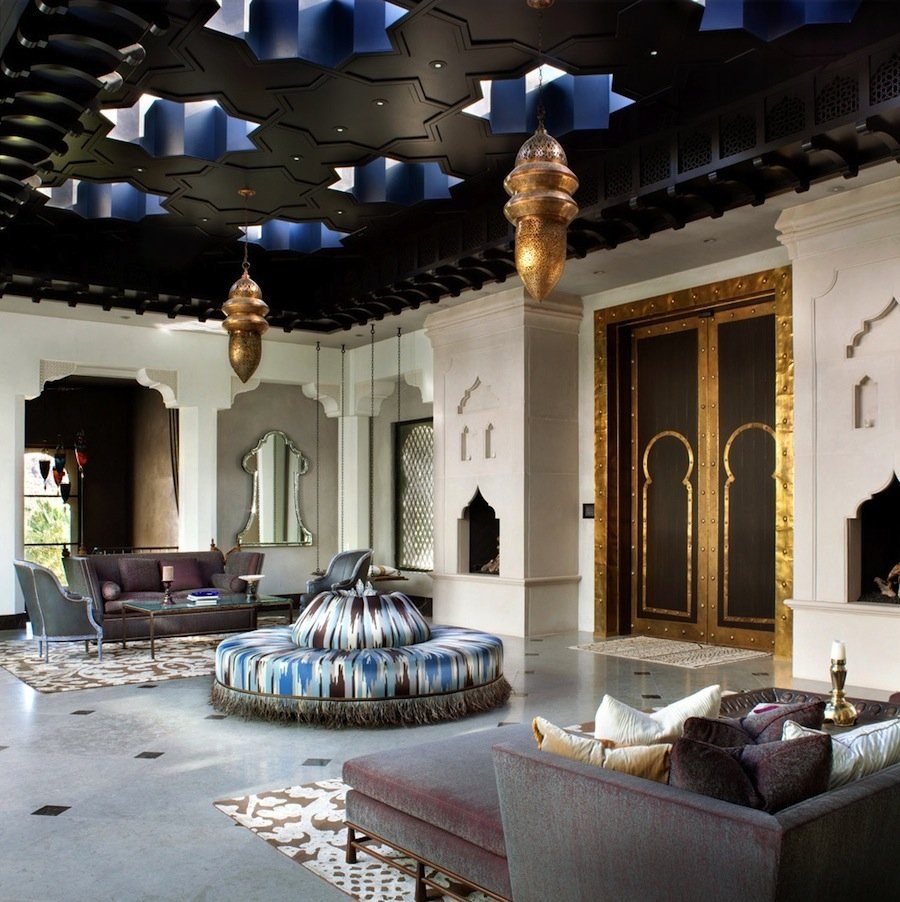 Интерьеры в Восточном арабском марокканском стиле