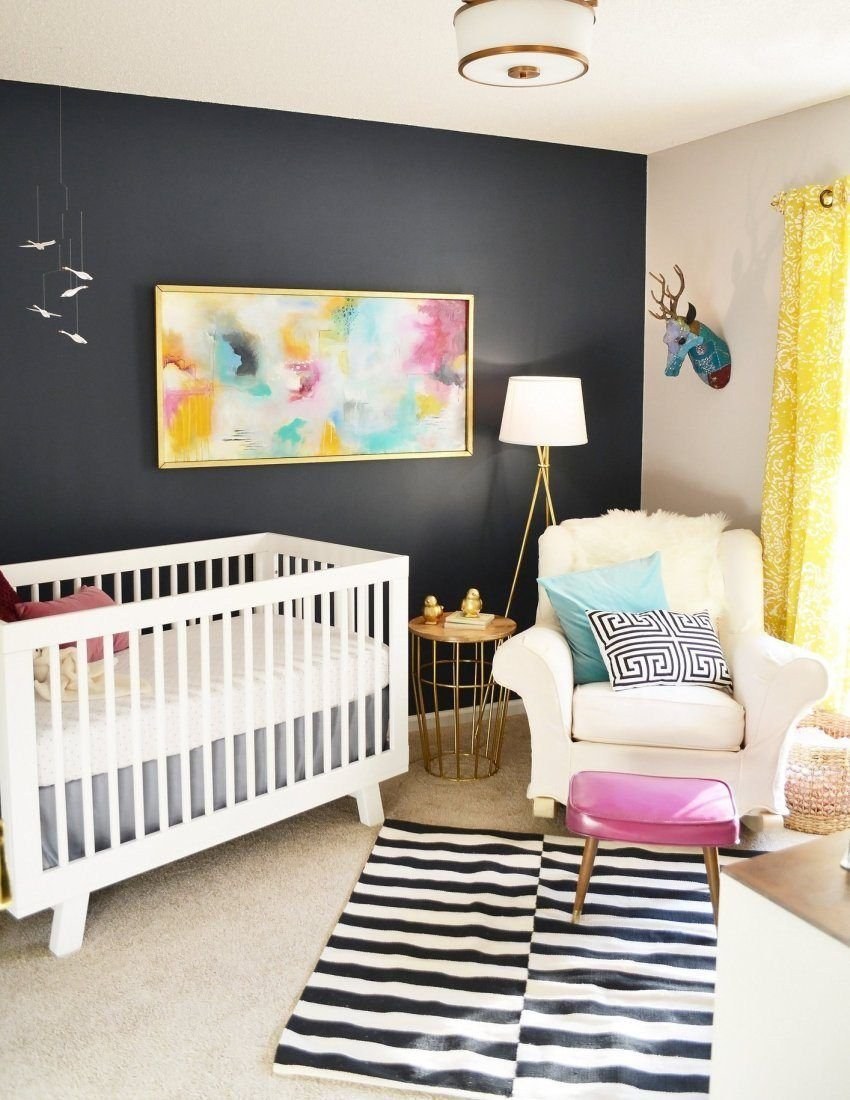 Акцентная стена в детской