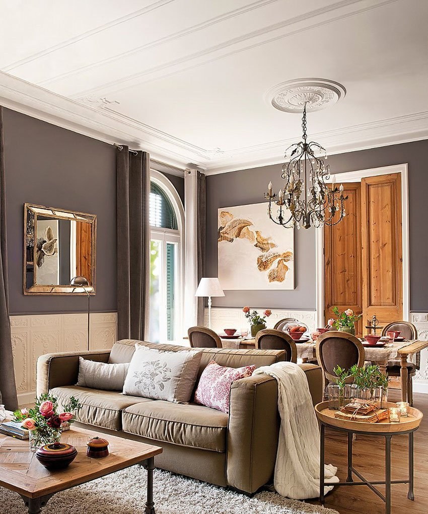 Сочетание классического и современного стиля в интерьере