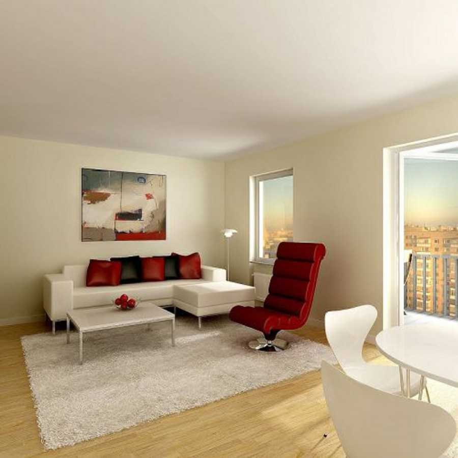 Студии с крашенными стенами