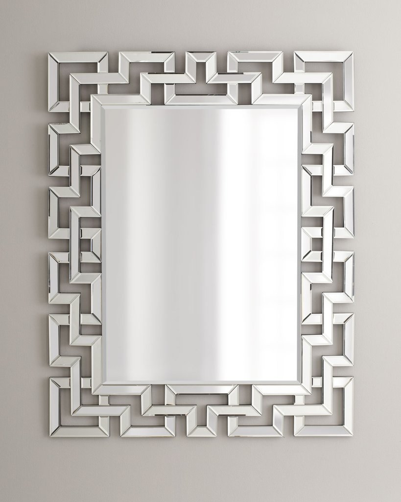 Напольное зеркало в зеркальной раме