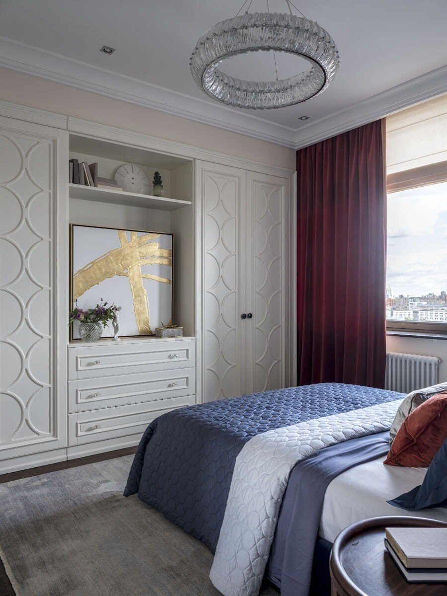 Спальня 12 кв.м со шкафом