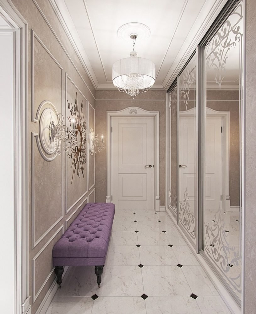 Прихожая в стиле современной классики