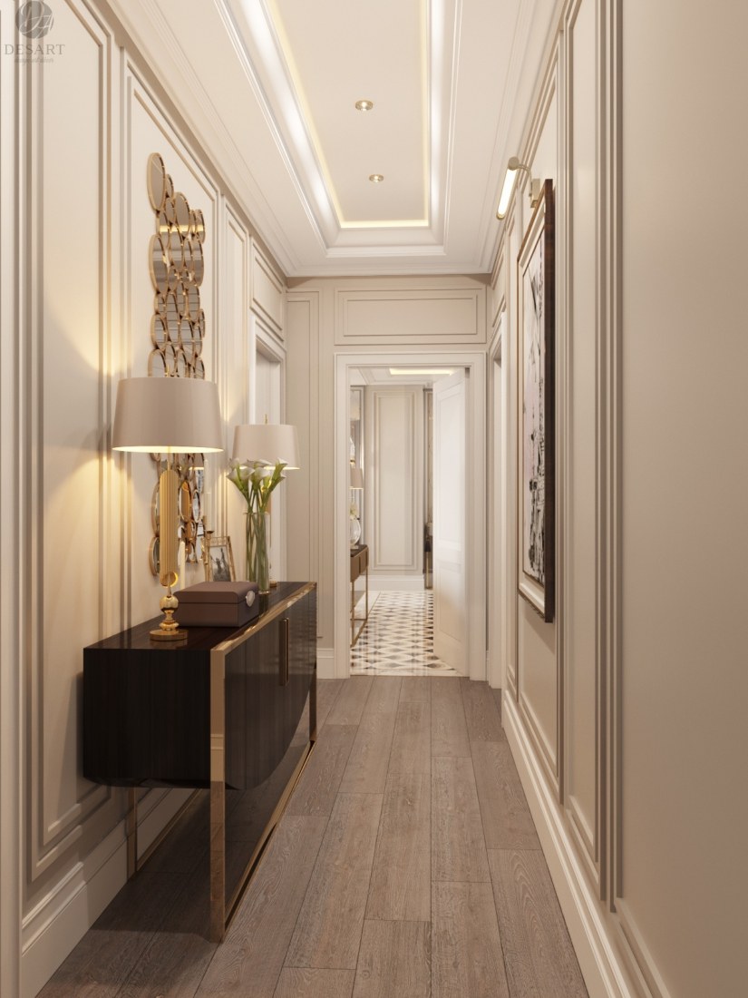 Прихожая в стиле современной классики