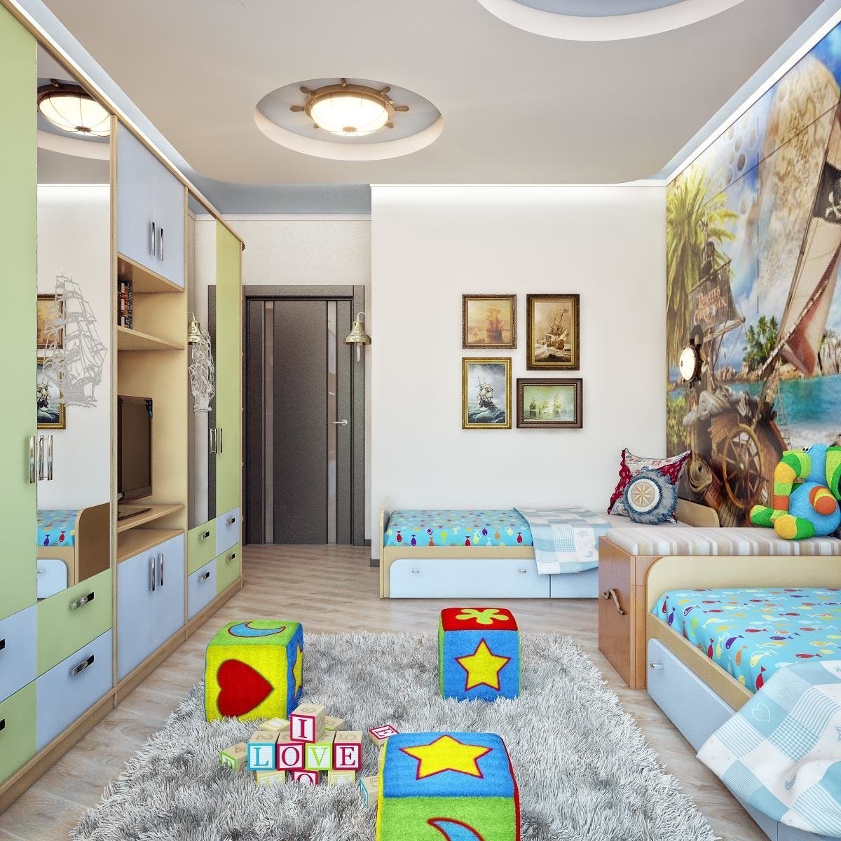 Дизайн детской комнаты для двух детей (74 фото) - красивые картинки и HD фото