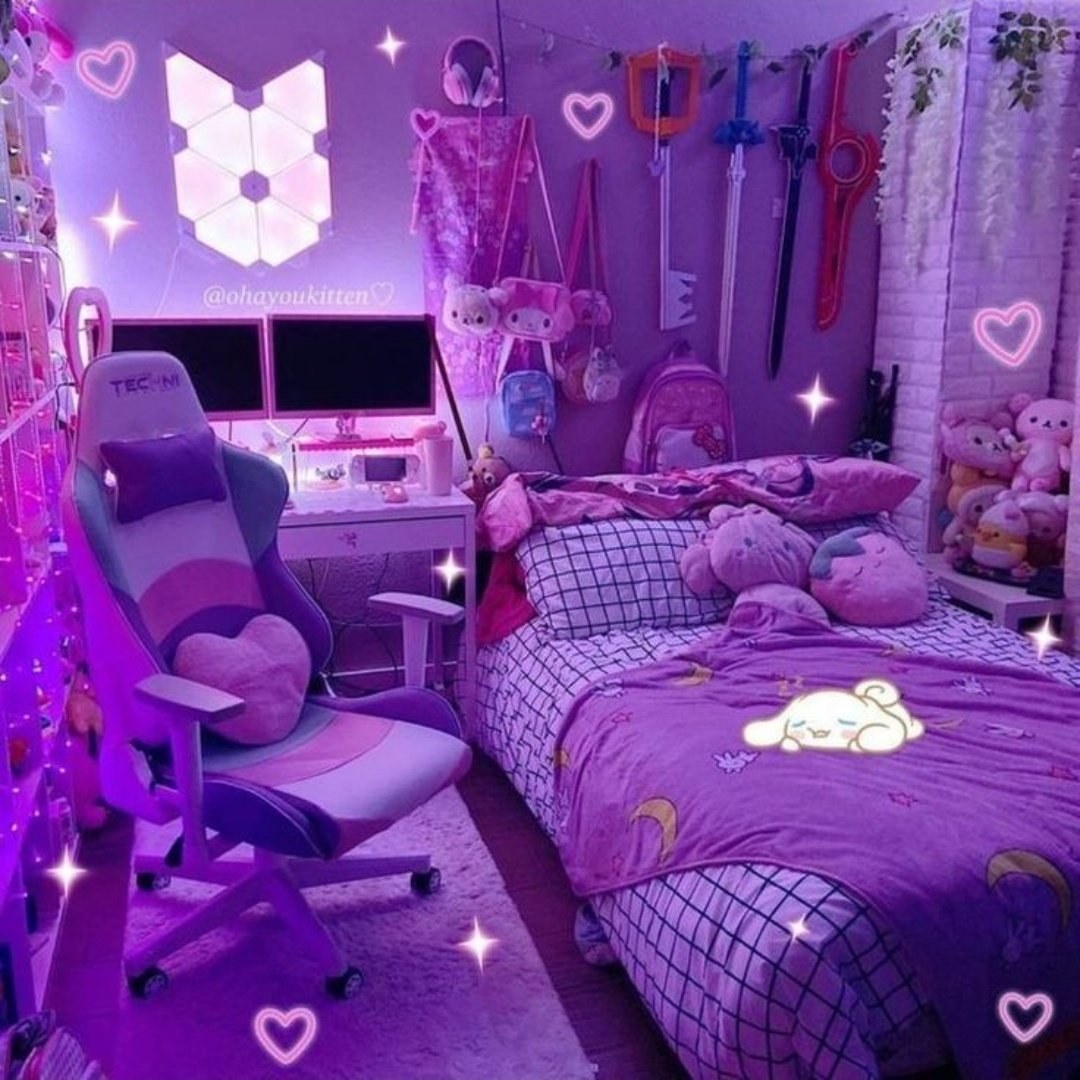 Girl's room. Комната для девочки. Фиолетовая комната. Розовая комната для подростка. Фиолетовая комната для подростка.