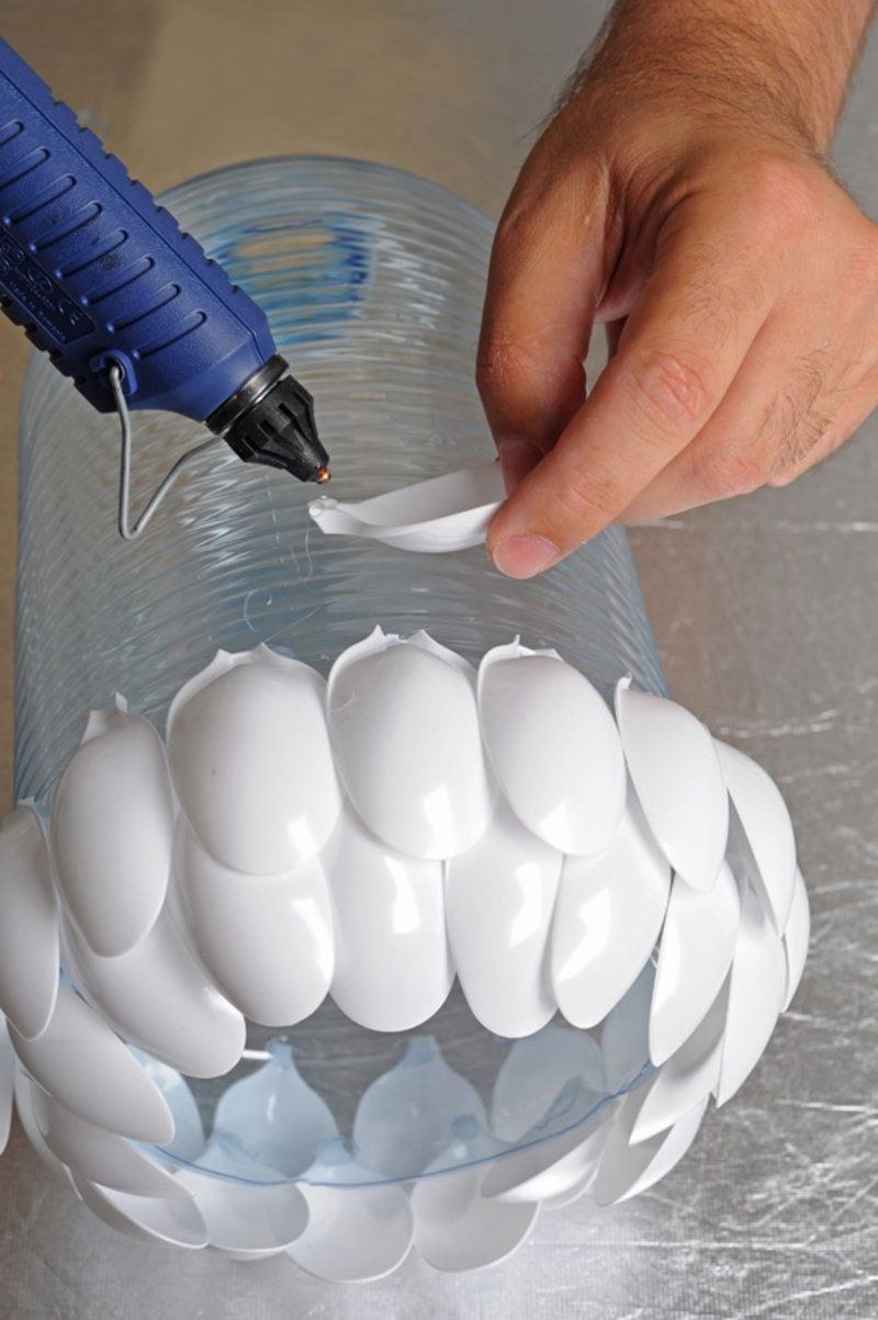 Поделки из одноразовых ложек