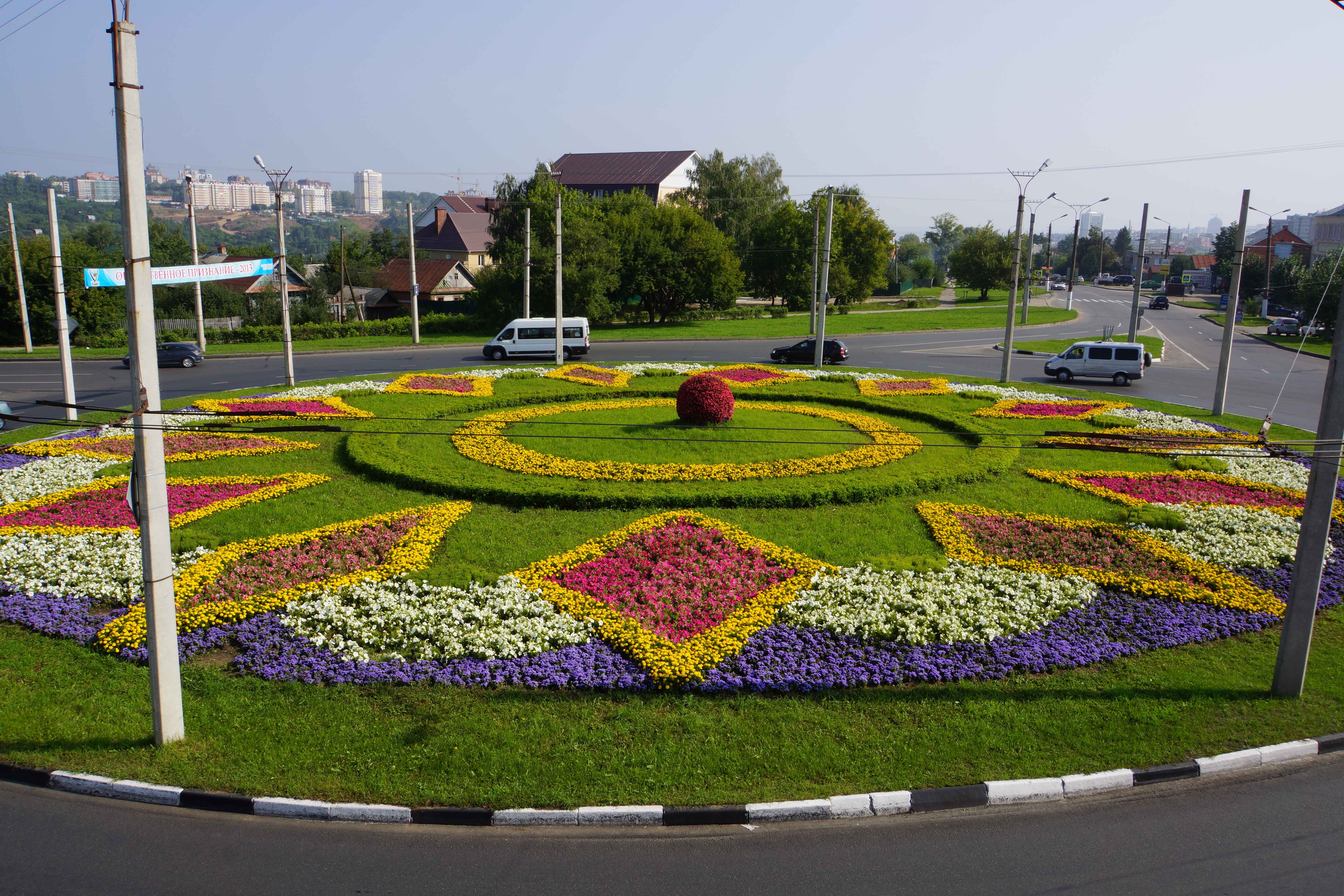 Цветочные часы Александровский парк