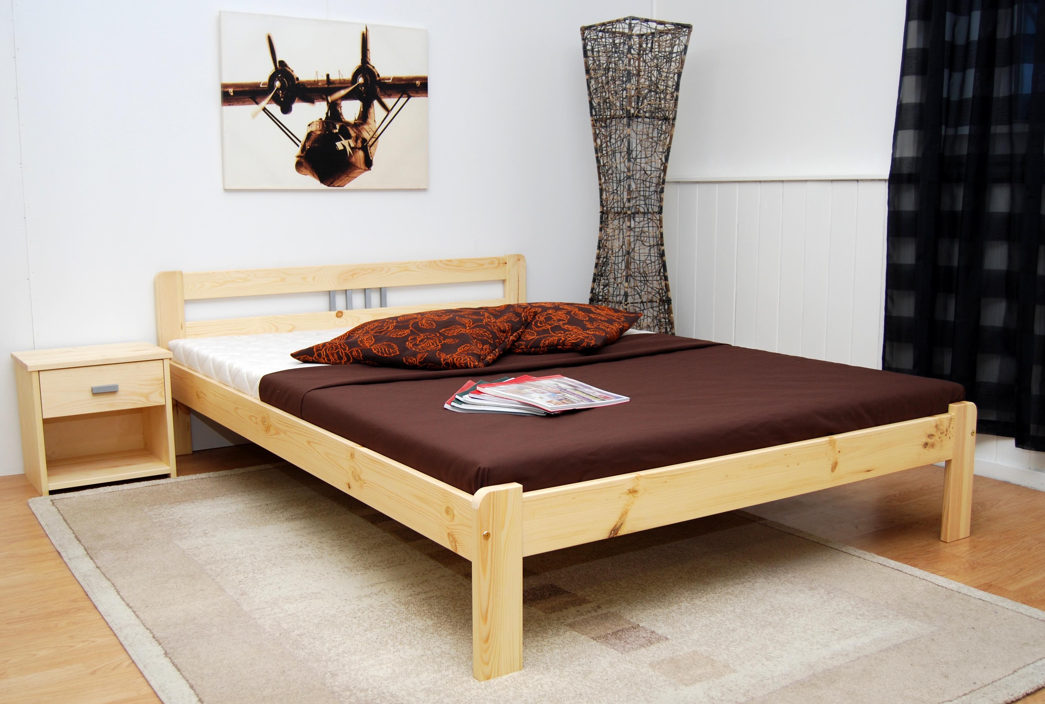 деревянная кровать для дачи 140х200