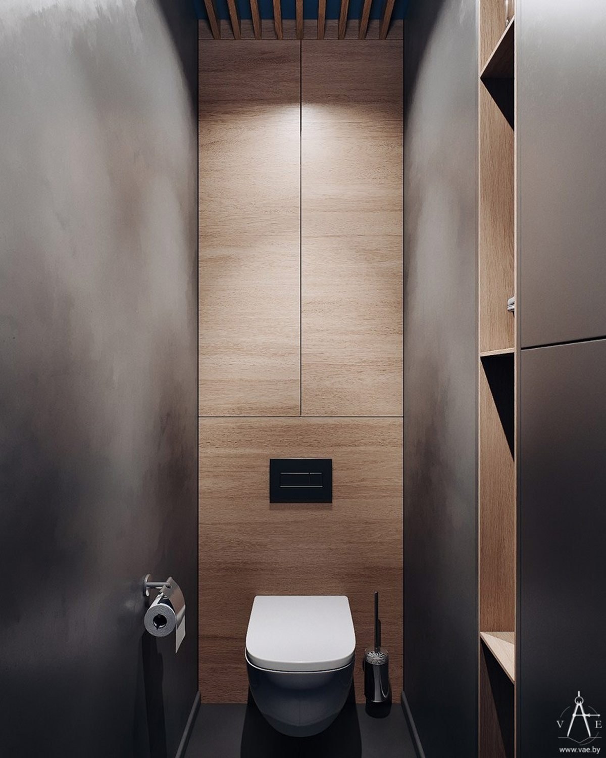 Дизайн маленького туалета с бойлером (59 фото)
