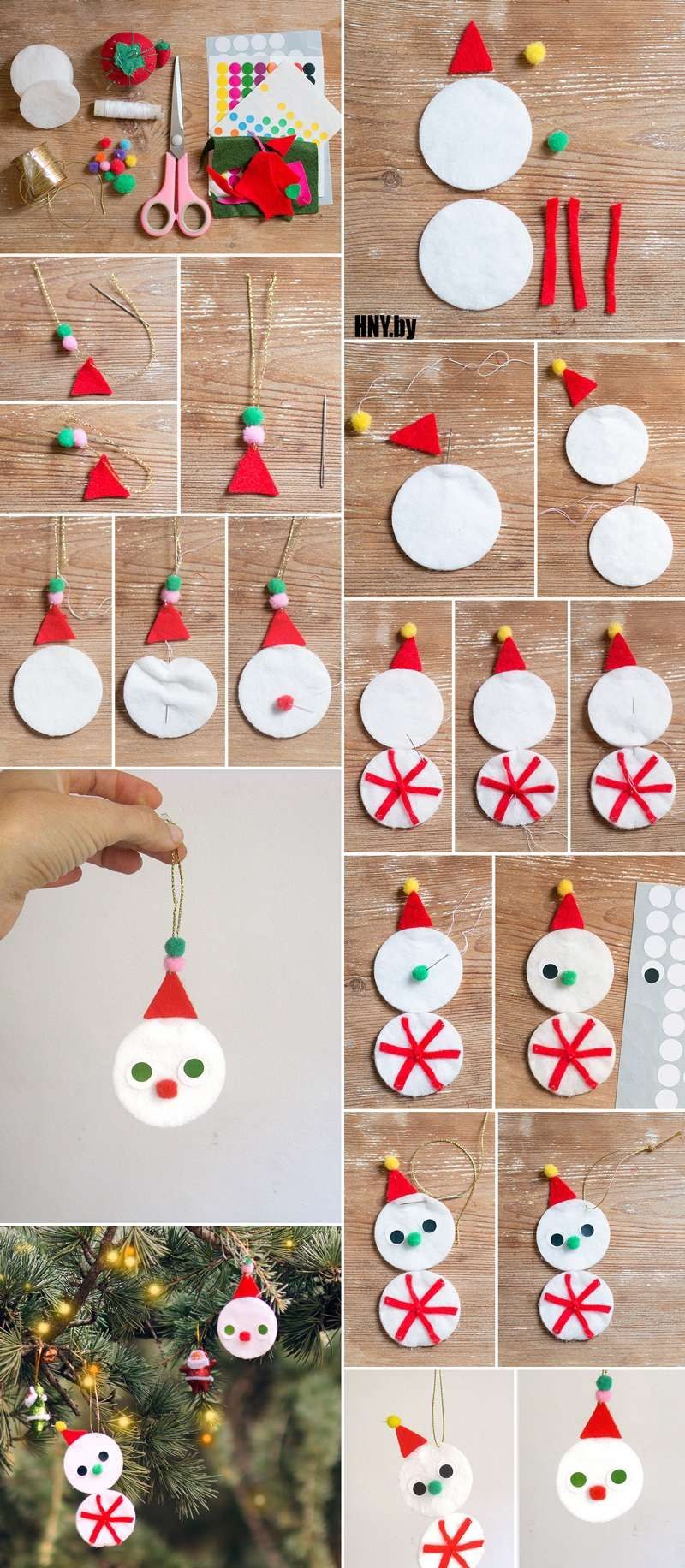 Простые новогодние поделки