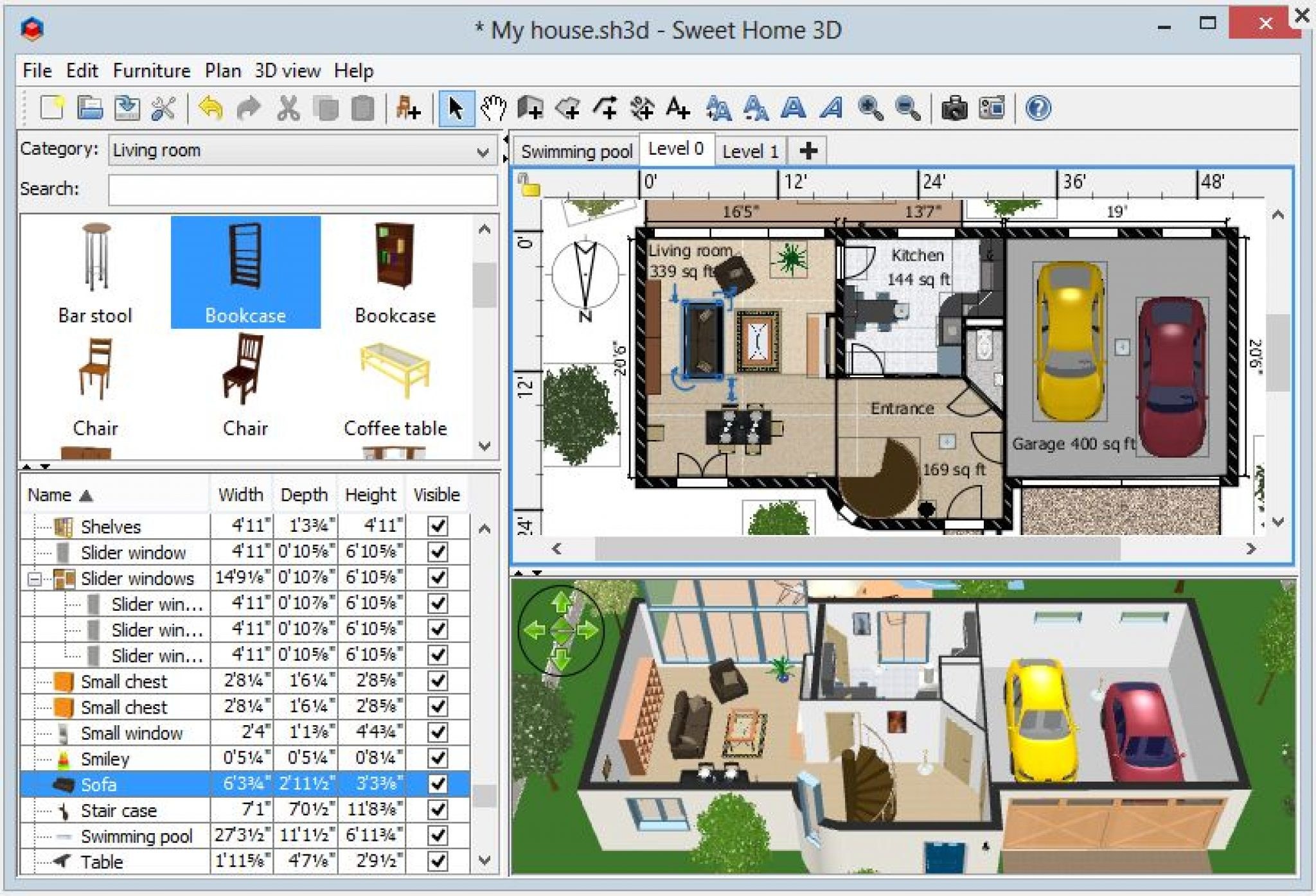 3d home библиотеки. Программа для проектирования домов Sweet Home 3d. План дома для программы Sweet Home 3d. Программа для моделирования домов 3д Свит хоум. 3d моделирование программы Sweet Home.
