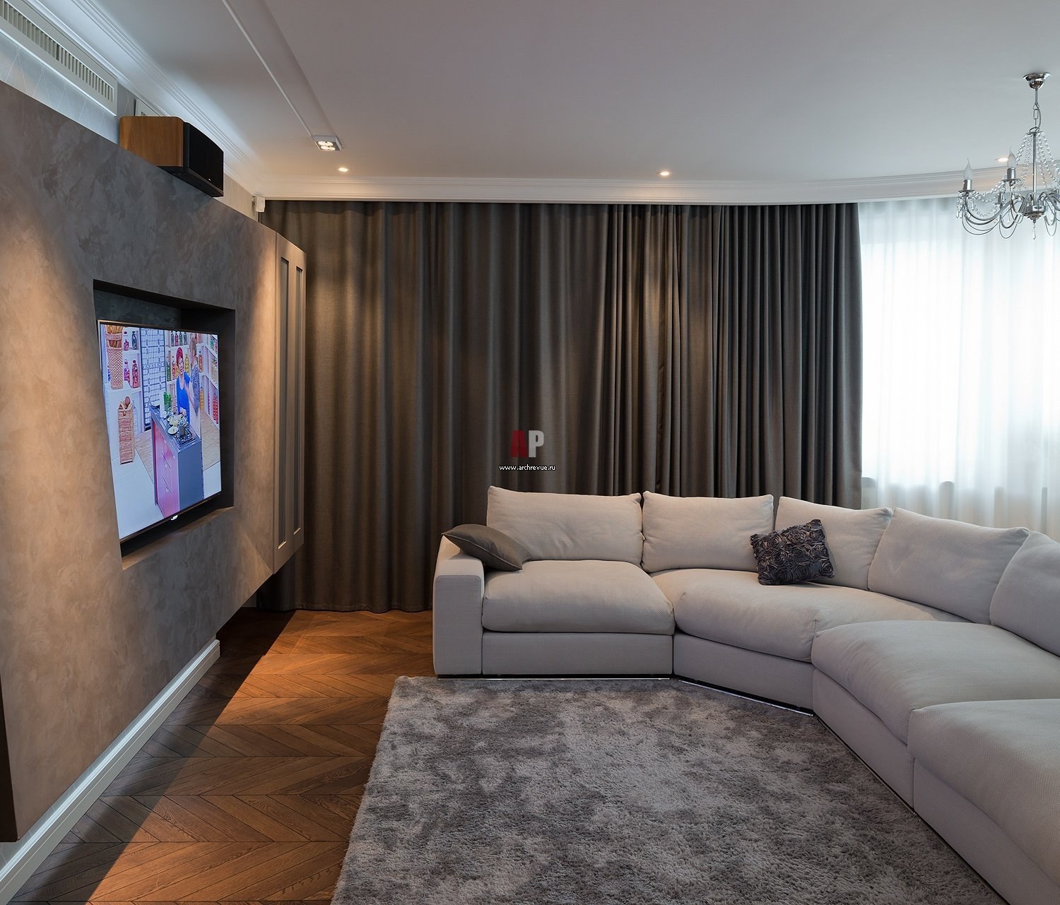 Маленькая гостиная с угловым диваном и телевизором в интерьере (41 фото) - красивые картинки и HD фото
