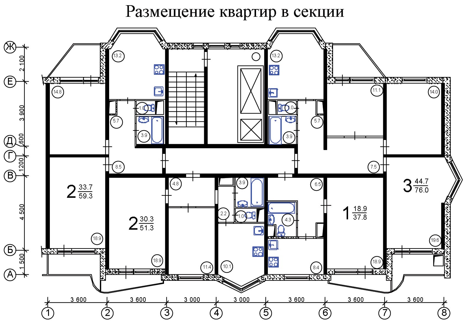 Секция размеры. П44т угловая секция планировка. П44т схема этажа. П44т планировки. П44т планировка нежилых помещений.