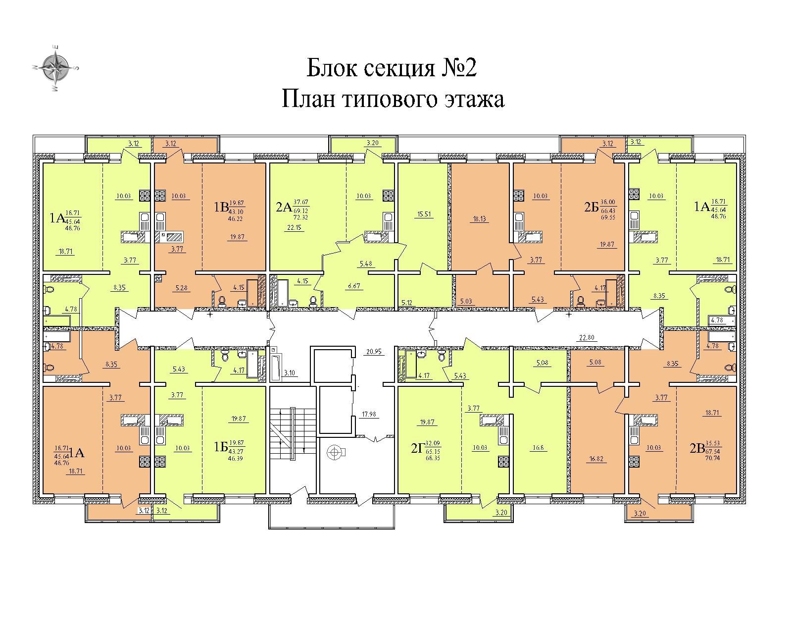 План этажа секции