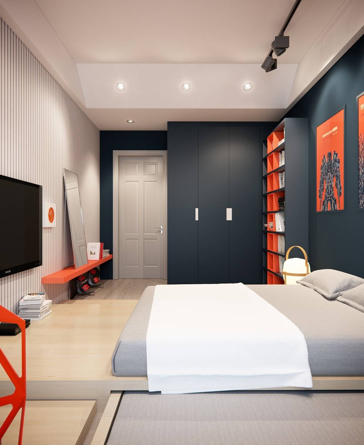 Дизайн комнаты для парня, идеи для интерьера мужской спальни