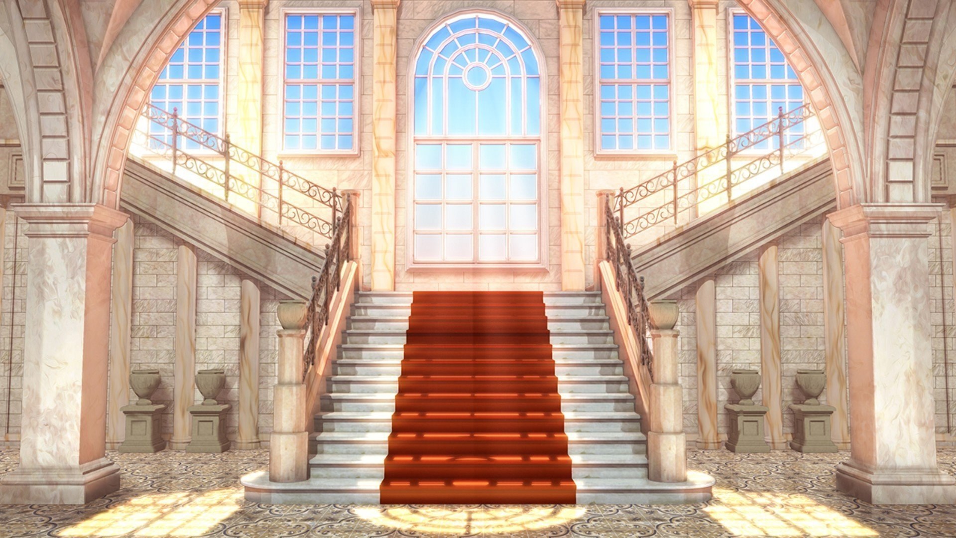 Референс лестница. Дворец внутри для гача лайф. Особняк Сакамаки коридор. Королевский дворец внутри гача. Поместье Фантомхайв изнутри.