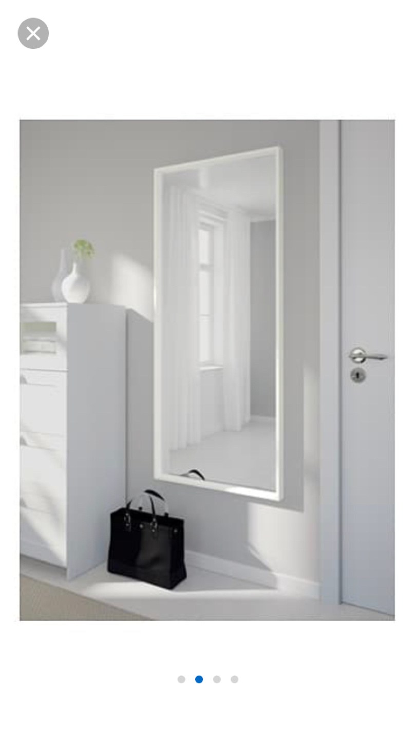 ГУВЕТ зеркало, алюминий, 78x196 см