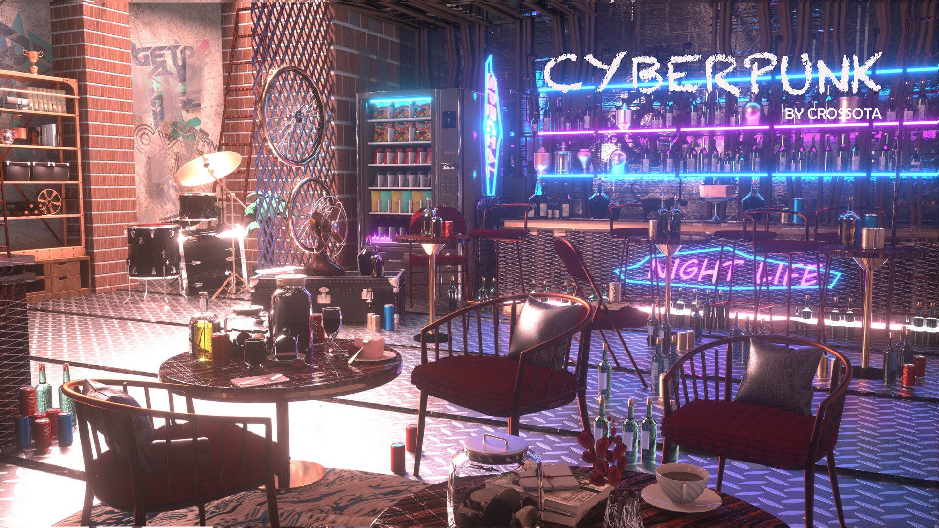 Cyberpunk бар фото 9