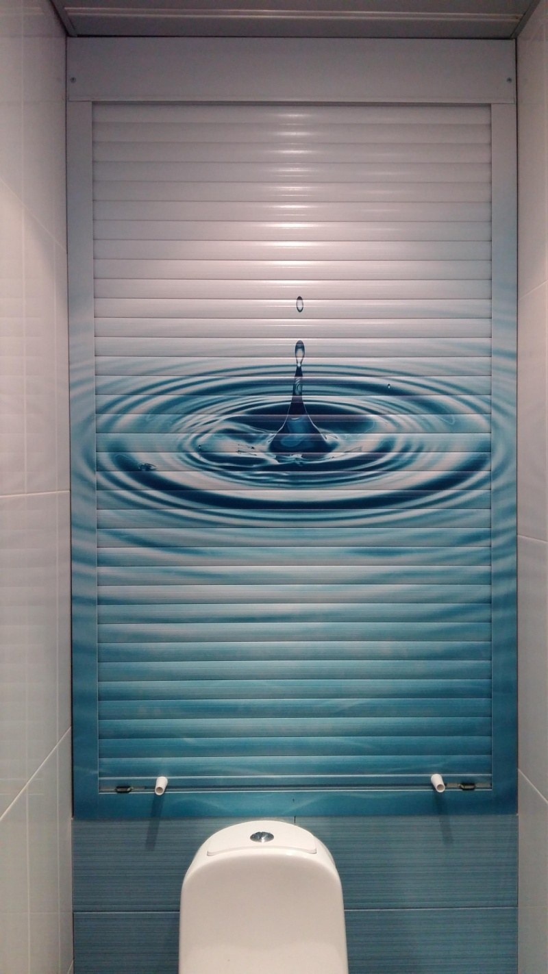 РОЛЬФ ставни в туалет за унитазом