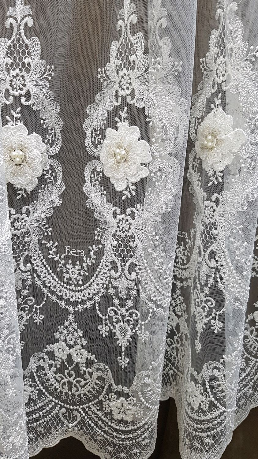 Современная тюль для зала