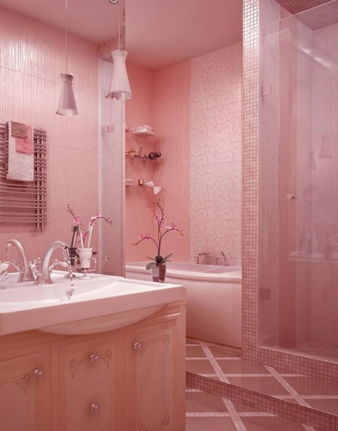Плитка розовый цвет. Розовая ванная. Ванная в розовом цвете. Розовый кафель в ванной. Розовая плитка для ванной.