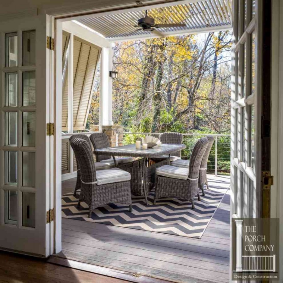 Дверь на террасу с кухни