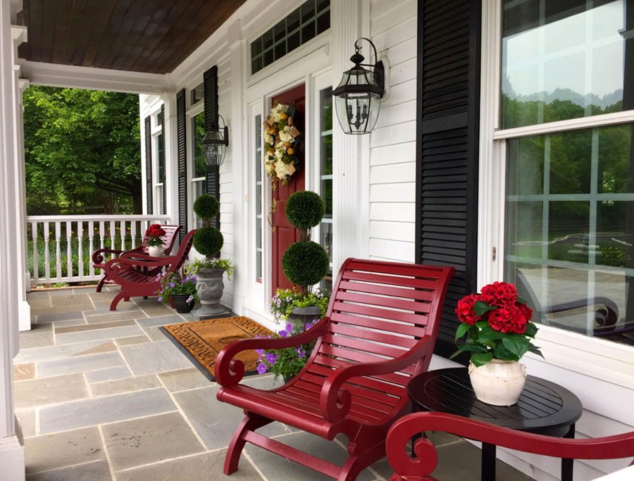Интерьер маленькой веранды