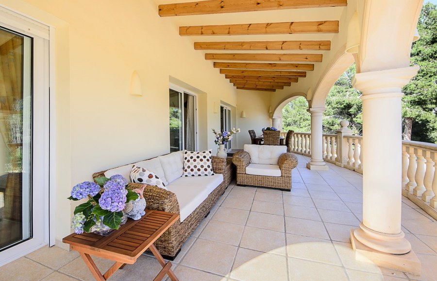 Штукатурка на веранде