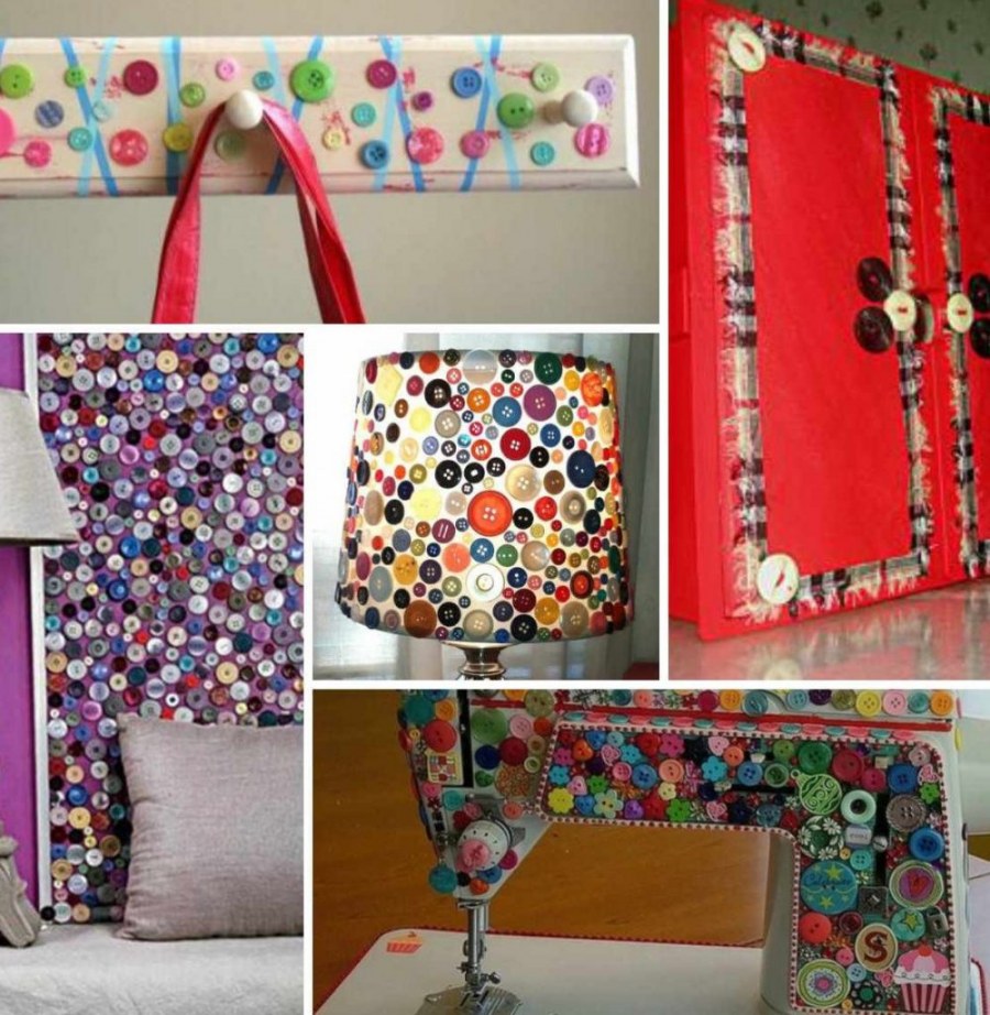 Декор для дома из пуговиц