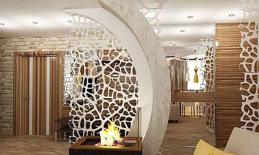 Декоративные перегородки в интерьере