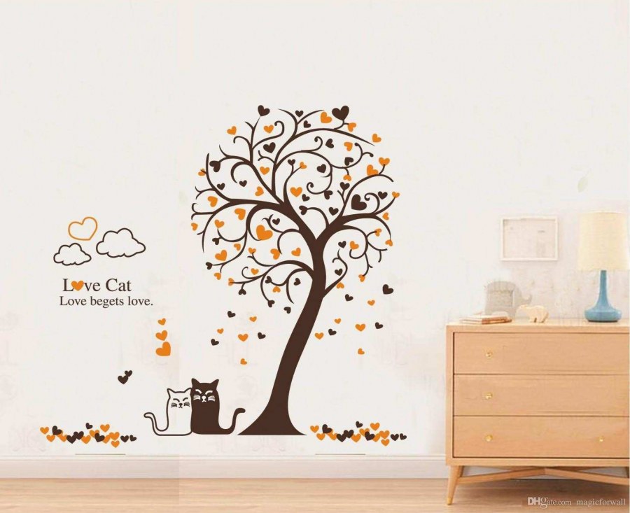 Декоративные наклейки на стену